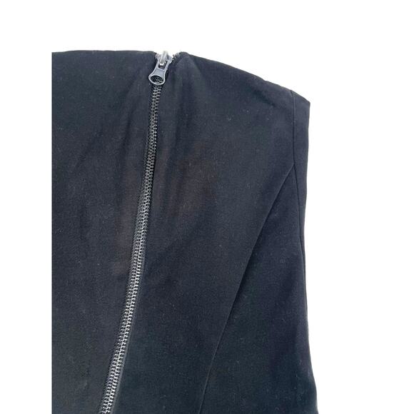 Betsey Johnson Womens Black Strapless Tulip Mini Dress Size 4 - Picture 4 of 5